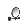 Universal Circular Shaving Mirror in Matte Black
