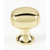 Knob Transitional 1-1/8-in in Polished Brass
