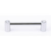 Contemporary Crystal C715-4-PC Crystal Pull Modern in Polished Chrome