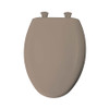 Plastic Elongated Slow-Close Toilet Seat in Spice Mocha