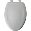 1200SLOWT 020 Plastic Elongated Slow-Close Toilet Seat in Crane White