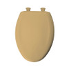Plastic Elongated Slow-Close Toilet Seat in Chamois