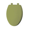 Plastic Elongated Slow-Close Toilet Seat in Avocado