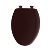 Plastic Elongated Slow-Close Toilet Seat in Merlot