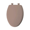 Plastic Elongated Slow-Close Toilet Seat in Wild Rose