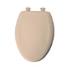 Plastic Elongated Slow-Close Toilet Seat in Candlelyght