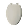 Plastic Elongated Slow-Close Toilet Seat in Warm White