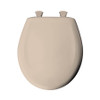 Plastic Round Slow-Close Toilet Seat in Natural Plastic Round Slow-Close Toilet Seat in Natural