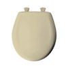 Plastic Round Slow-Close Toilet Seat in Jersey Creme