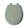 Plastic Round Slow-Close Toilet Seat in Aspen Green