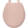 Wood Round Toilet Seat in Venetian Pink