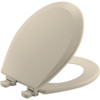 Wood Round Toilet Seat in Almond