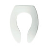 Commercial 9500SSCT 000 Plastic Elongated Toilet Seat in White