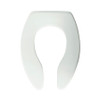 Commercial 9500CT 000 Plastic Elongated Toilet Seat in White