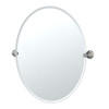 Large Oval Mirror in Polished Nickel