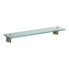 17-1/4in Glass Shelf in Satin Nickel 17-1/4in Glass Shelf in Satin Nickel