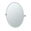 7-Piece Bathroom Accessory Kit with Mirror and Wall Sconces, Satin Nickel