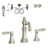 KLWE-D-TS42108BN Two-Handle High-Arc Lavatory Faucet in Brushed Nickel