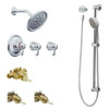 Moen KSPEX-H-TS270CR 7-Inch Rainshower Vertical Spa Kit with Handheld Shower and Slide Bar in Chrome Moen KSPEX-H-TS270CR 7-Inch Rainshower Vertical Spa Kit with Handheld Shower and Slide Bar in Chrome