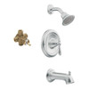 Showerhead and 6 1/2-Inch Spout in Chrome Showerhead and 6 1/2-Inch Spout in Chrome