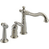 Single Handle Kitchen Faucet with Spray in Brilliance Stainless