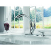 4153-DST Single Handle Water Efficient Pull-Out Kitchen Faucet in Polished Chrome