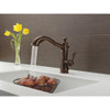 Single Handle Pull-Out Kitchen Faucet in Venetian Bronze