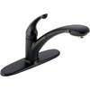 Single Handle Pull-Out Kitchen Faucet in Matte Black