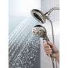 In2ition H2Okinetic 5-Setting Two-in-One Shower in Brilliance Stainless