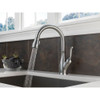 9178-AR-DST Single Handle Pull-Down Kitchen Faucet in Arctic Stainless
