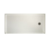 30.1875-in D x 60.375-in W x 4.1875-in H Veritek Shower Base with Right-Hand Drain in Bisque