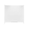 60-in D x 30-in W x 58-in H Veritek Bathtub Wall Kit in White
