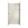36-in D x 48-in W x 96-in H Solid Surface Shower Wall Surround in Glacier