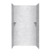 36-in D x 48-in W x 96-in H Solid Surface Shower Wall Surround in Ice