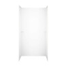 36-in D x 60-in W x 72-in H Solid Surface Shower Wall Surround in White