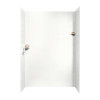 36-in D x 62-in W x 96-in H Solid Surface Shower Wall Surround in Tahiti White
