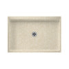 48.375-in W x 32.188-in D x 5.5-in H Solid Surface Shower Base in Cloud Bone