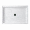 48.375-in W x 32.188-in D x 5.5-in H Solid Surface Shower Base in Ice