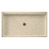 60.375-in W x 32.188-in D x 5.5-in H Solid Surface Shower Base in Tahiti Desert