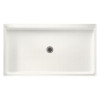 60.375-in W x 32.188-in D x 5.5-in H Solid Surface Shower Base in Tahiti Ivory