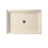 42.375-in W x 34.188-in D x 5.5-in H Solid Surface Shower Base in Tahiti Sand