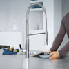 Grohe 32951DC0 K7 Kitchen Faucet with Dual spray in Super Steel