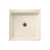 42.188-in D x 36.375-in W x 5.5-in H Solid Surface Shower Base in Tahiti Sand