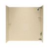 SS-60-3-040 30-in D x 60-in W x 60-in H Solid Surface Bathtub Wall Kit in Bermuda Sand