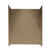 SS-60-3-091 30-in D x 60-in W x 60-in H Solid Surface Bathtub Wall Kit in Barley