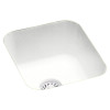 13.375-in D x 15.375-in W x 7-in H Solid Surface Undermount Bar Sink with 0-Hole in Tahiti White