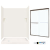 Swan SSP326L018-M58570BC 72-in x 60-in x 32-in 5-Piece Alcove Shower Kit in Bisque