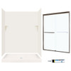 SSP3460018-M58570BC 72-in x 60-in x 34-in 5-Piece Alcove Shower Kit in Bisque