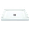 34-in L x 60-in W x 4.5-in H Shower Base in White
