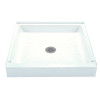 36-in L x 36-in W x 4.5-in H Shower Base in White